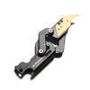 Stinger Dog Tag Blade, Folding Pocket Knife, Utility Knife - Matte Black w/ Golden Blade