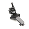 Black Color Novelty Finger Iron Sight Set - Offset 45 Degree (V Hand & Thumbs Up)