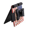 Bedside Magnetic Gun Mount, Bedside Holster with Safety Trigger Guard Protection (USA Flag)