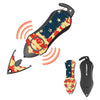 Stinger Personal Safety Alarm Keychain Emergency Tool: Siren Alarm, Seat Belt Cutter, Glass Breaker (USA Flag)