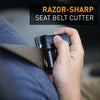Stinger USB Car Charger Emergency Tool, Seatbelt Cutter, Spring-Loaded Car Window Breaker (Black)