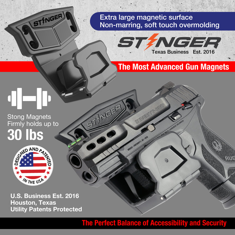 Stinger MP2 Magnetic Gun Mount w/ Safety Trigger Guard Protection