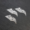 Stinger Laser Engraved Utility Razor Blades, Utility Knife Blades Replacement -Hook Blade Damascus Silver for Dog Tag Blade only