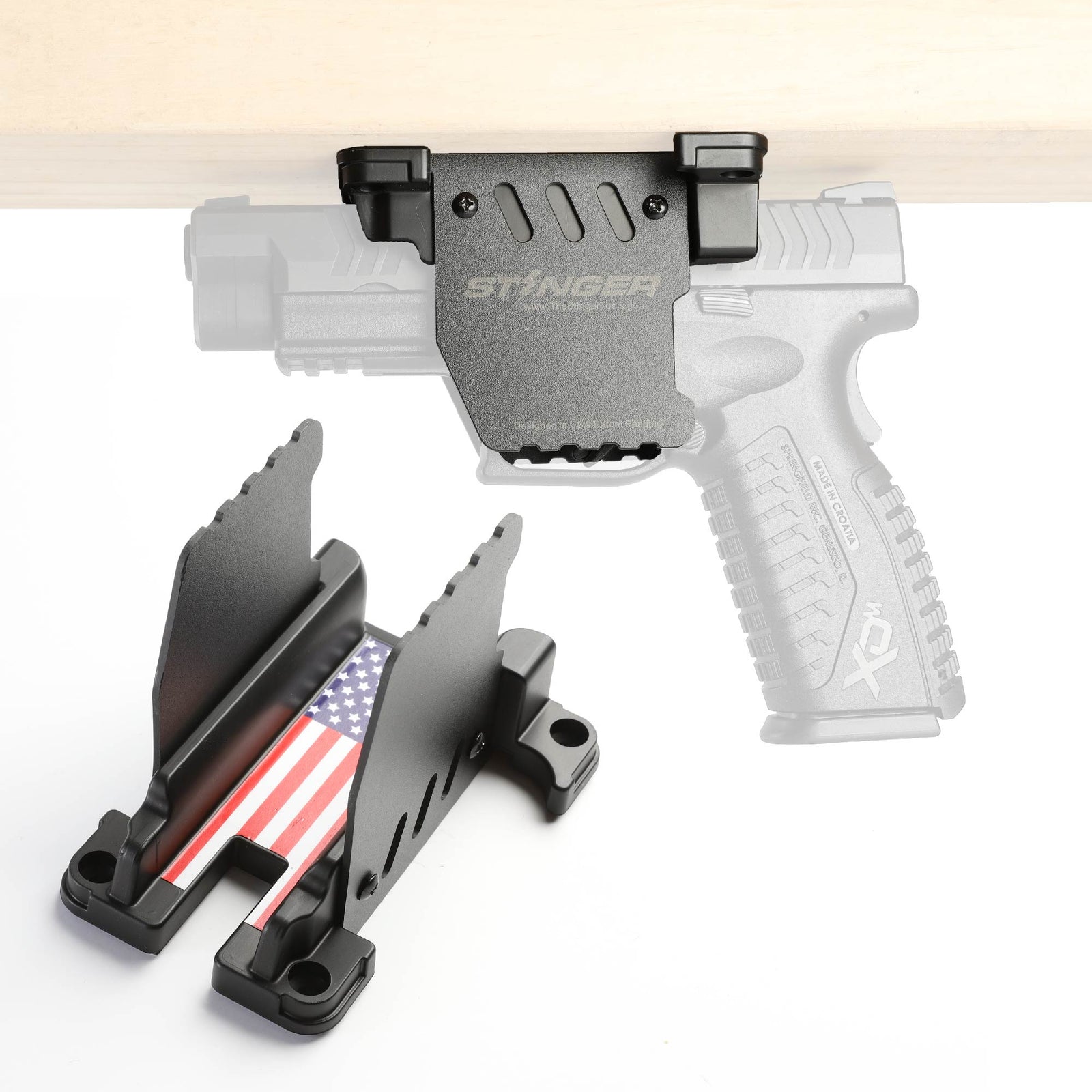 Extra Safe Trigger Home Products Stinger TRIGGER SAFE Magnet Gun Mount (T1) w/ Safety ...