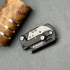 Stinger Dog Tag Blade, Folding Pocket Knife, Utility Knife - Matte Black