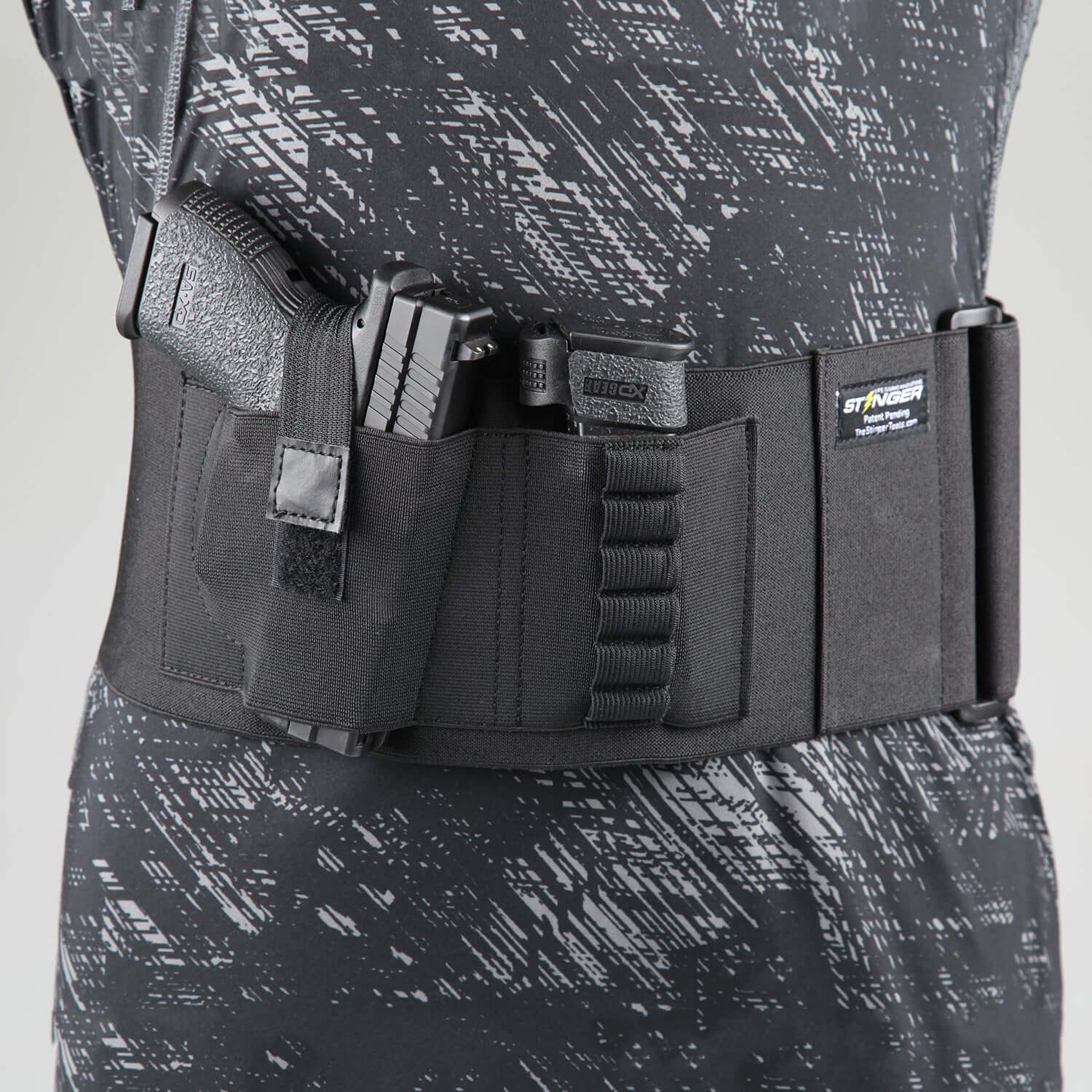 Gizmoway Neoprene Waist Band with Elastic Holder Gun Belly Holster for Concealed Carry Pistols Revolvers Gizmoway Neoprene Waist Band with Elastic Holder Gun Belly Holster for Concealed Carry Pistols Revolvers