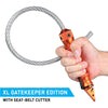 Stinger Whip Car Emergency Tool with Seat Belt Cutter and Window Breaker (XL Gatekeeper Edition, Orange)