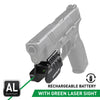 Stinger HL-G Concealment Laser Sight System: Trigger Guard Protection, Minimalist Carry Holster (Rechargeable GREEN Laser - Aluminum Body)