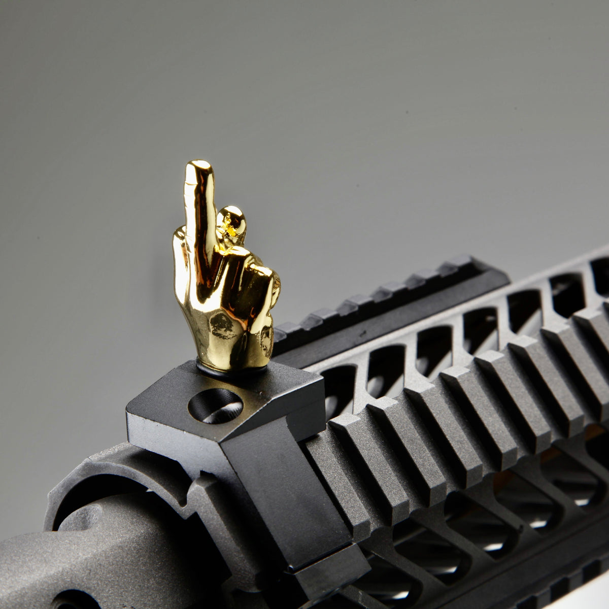 Golden Color Novelty Finger Iron Sight Set Offset 45 Degree (Middle
