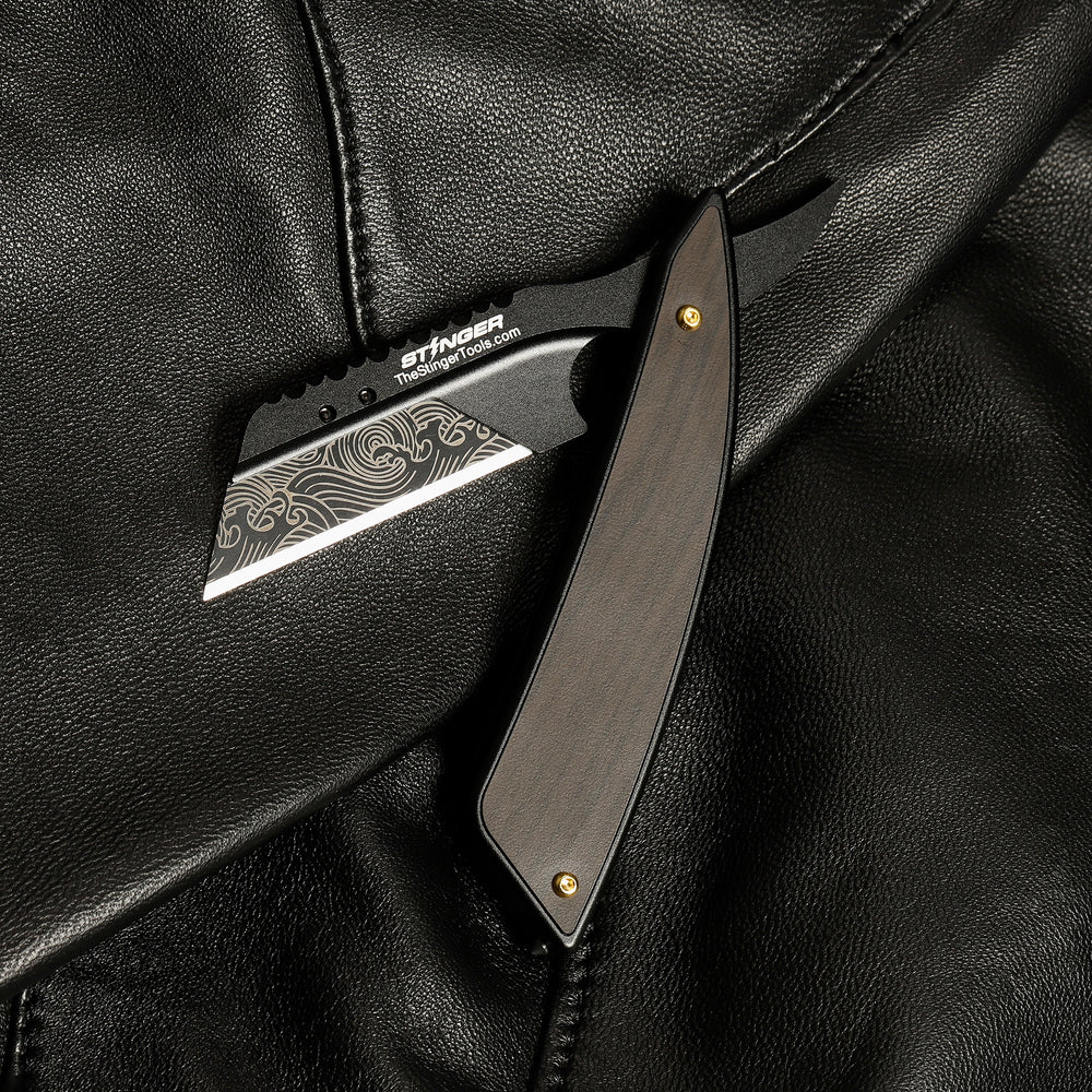 Stinger Vintage Straight Razor Style Utility Blade, Car Emergency ...