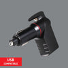 Stinger USB Car Charger Emergency Tool, Seatbelt Cutter, Spring-Loaded Car Window Breaker (Black)