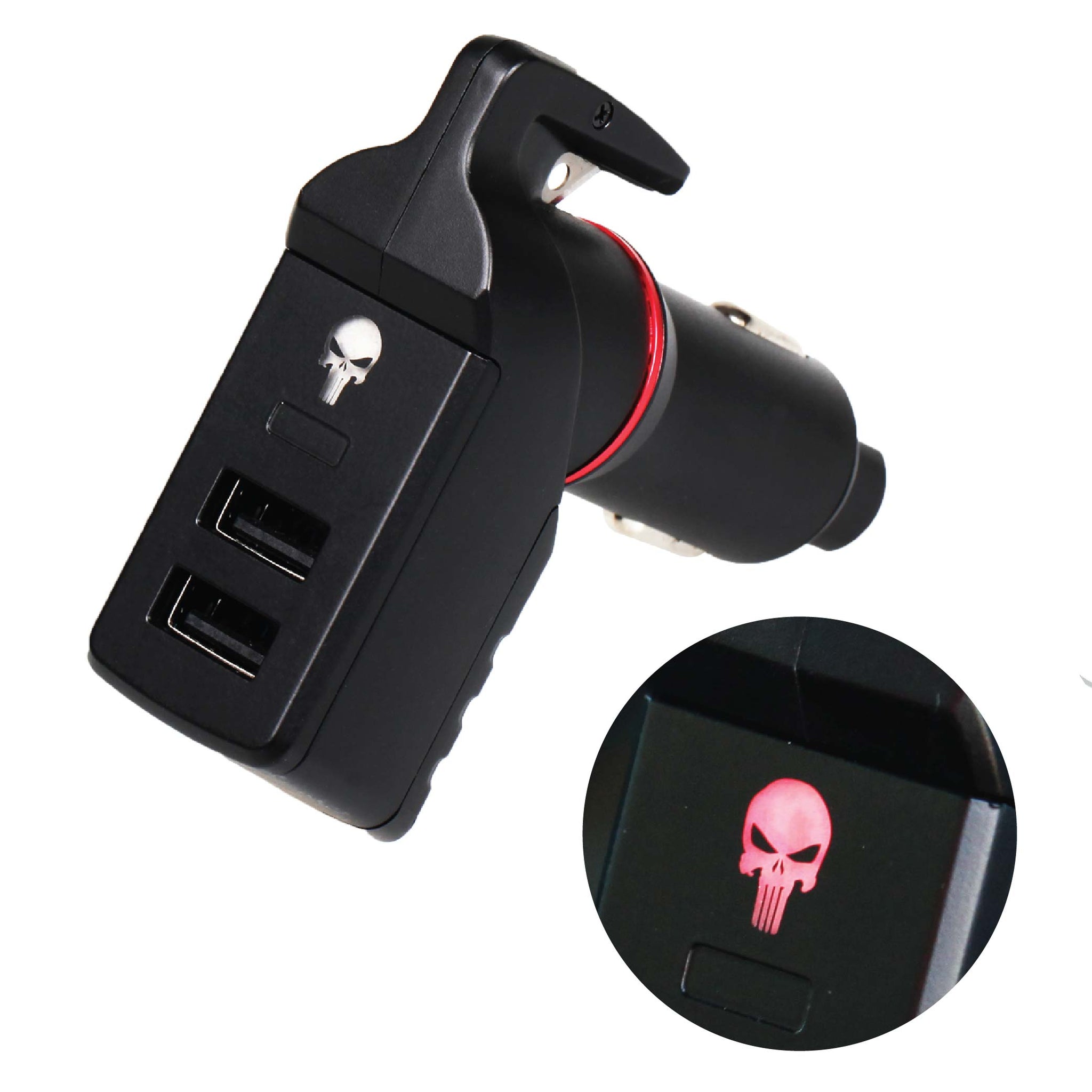 The Punisher Stinger USB Car Charger Emergency Escape Tool, Life-Saving Rescue D