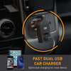 Stinger USB Car Charger Emergency Tool, Seatbelt Cutter, Spring-Loaded Car Window Breaker (Blue American Flag)